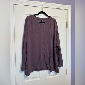 XXL long sleeve purple Top
